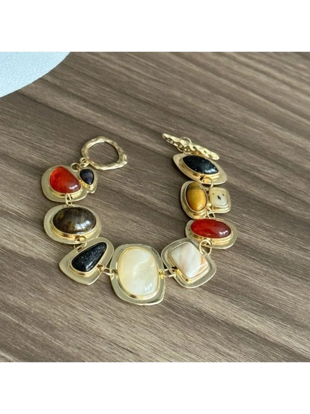 Multicolor Stone Bracelet Q293